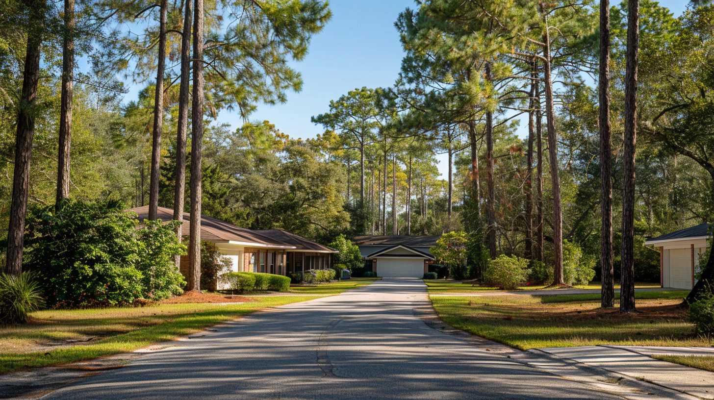 Crestview Florida home on quiet pine-lined street